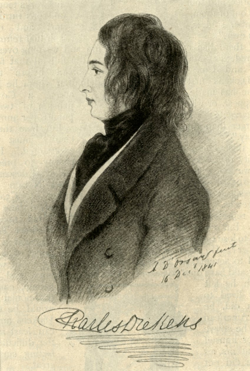 Et tidlig Dickens-portrett, 1841, 1910. av Unbekannt