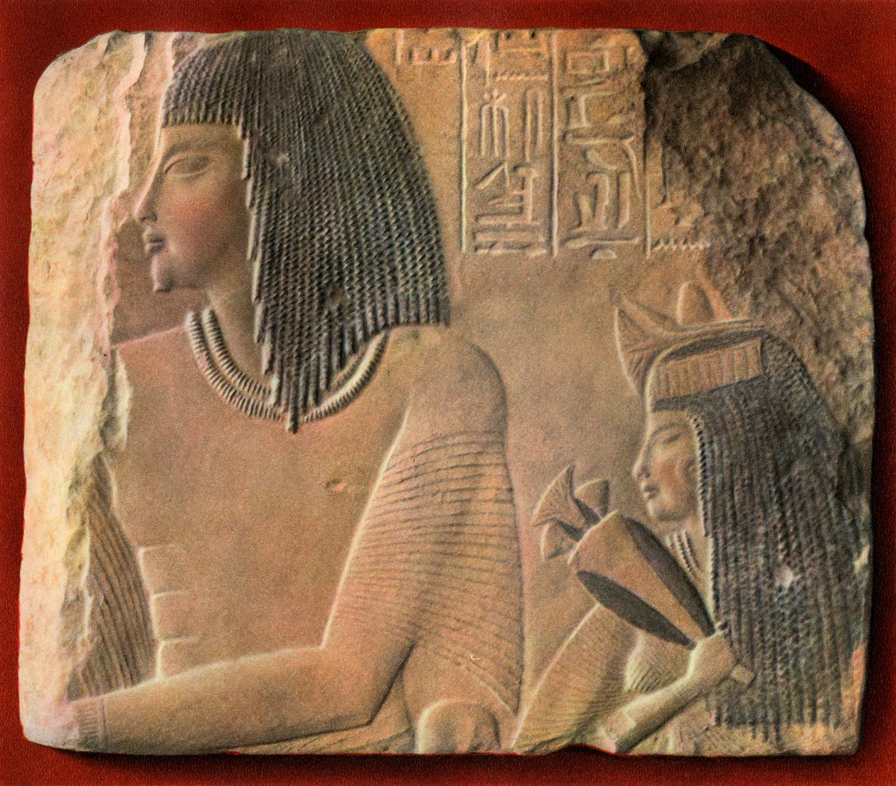 Et egyptisk kalksteinrelieff, ca 1400 f.Kr. 1936 av Unbekannt