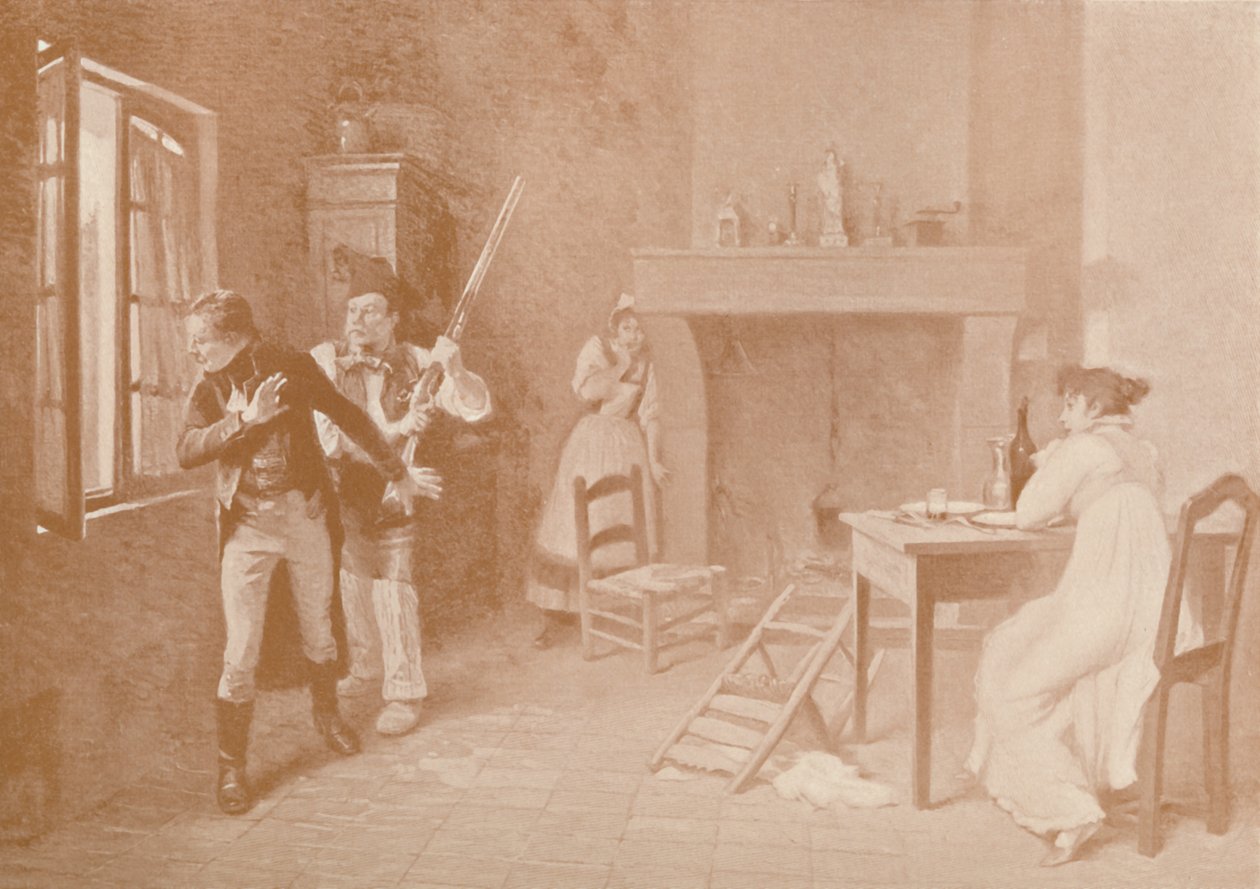 An Episode of the White Terror, 1815, 1896 av Unbekannt