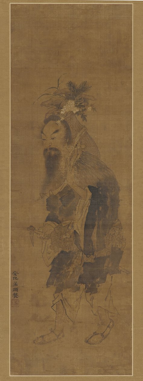 An Immortal Gathering Herbs and Fungus, Ming-dynastiet, 1600-tallet. av Unbekannt