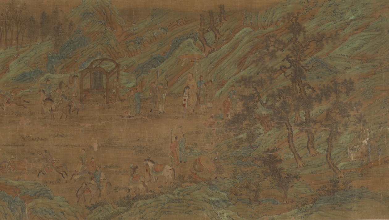 An Imperial Hunt, Late Ming-dynasty, 1500-1600-tallet. av Unbekannt