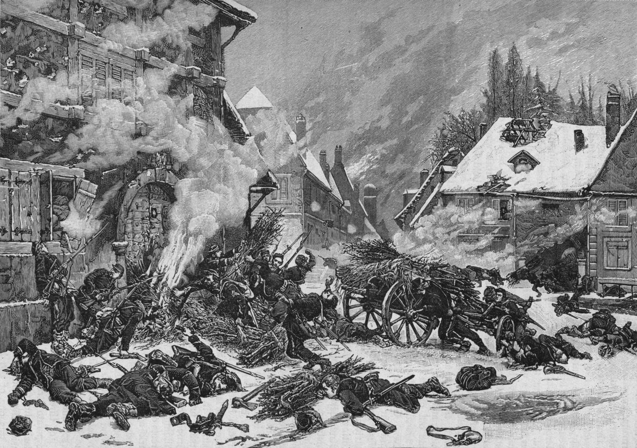 En hendelse i slaget ved Villersexel, 1902 av Unbekannt