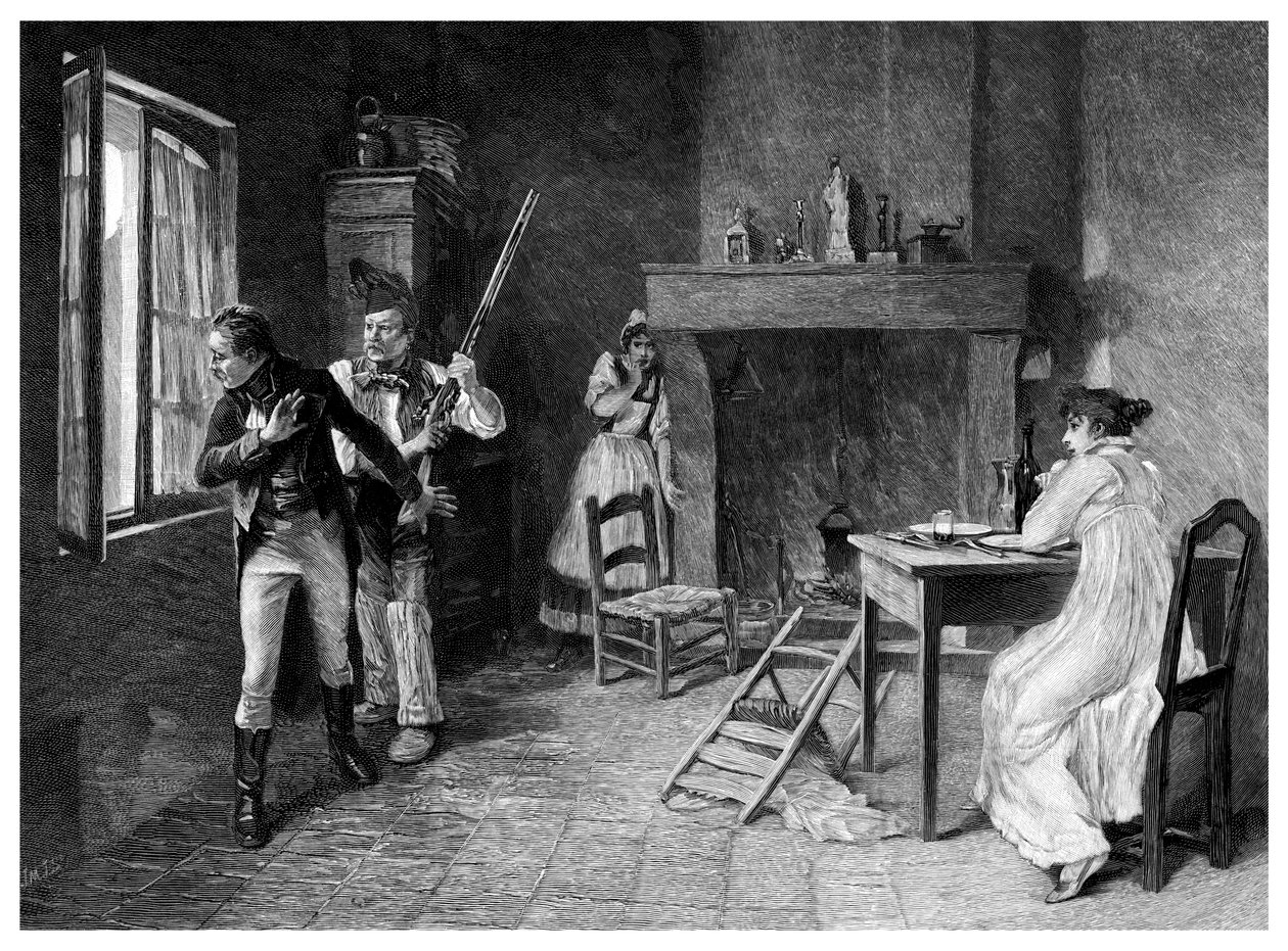En hendelse i den hvite terroren, 1815, 1895 av Unbekannt