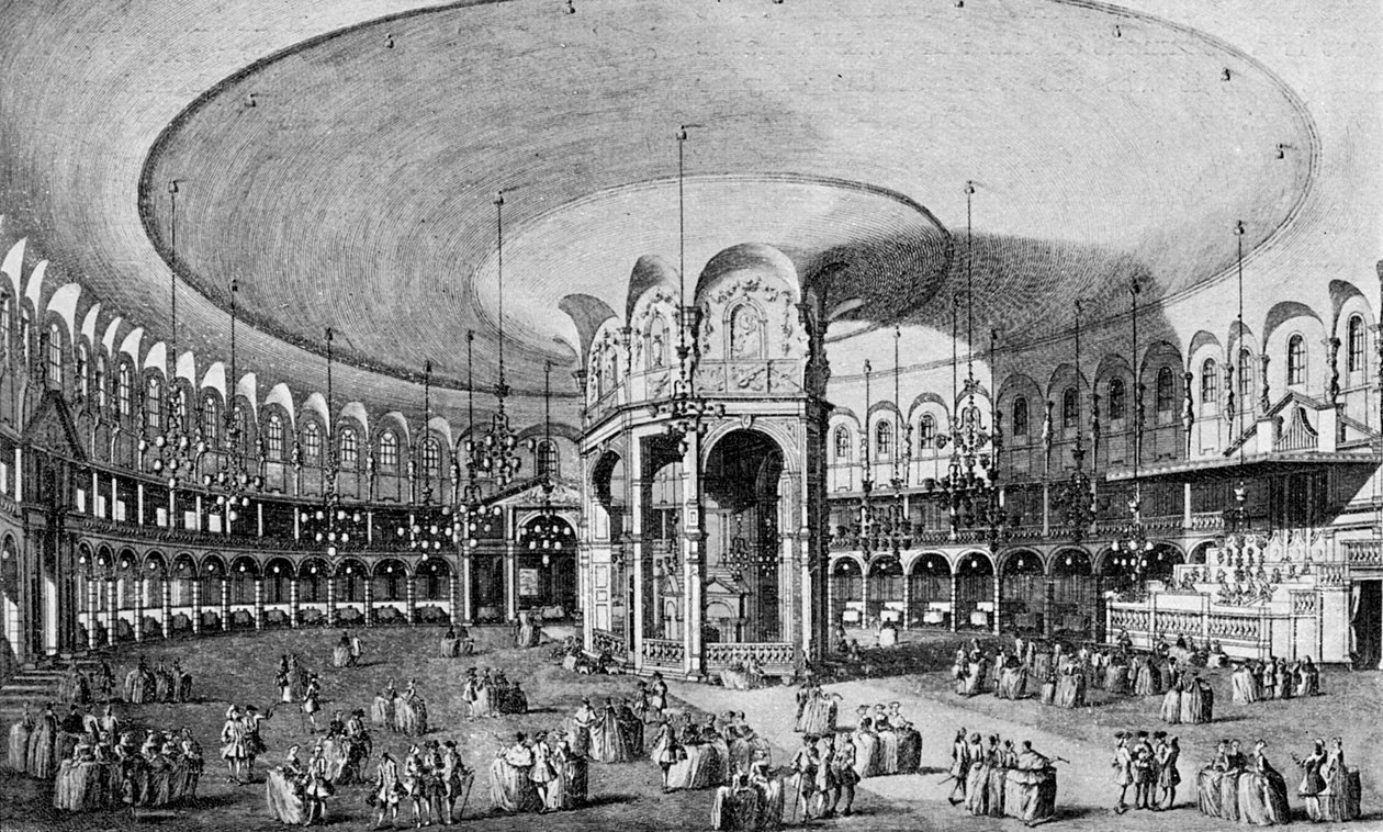 En innvendig utsikt over Rotunda i Ranelagh Gardens, 1899 av Unbekannt