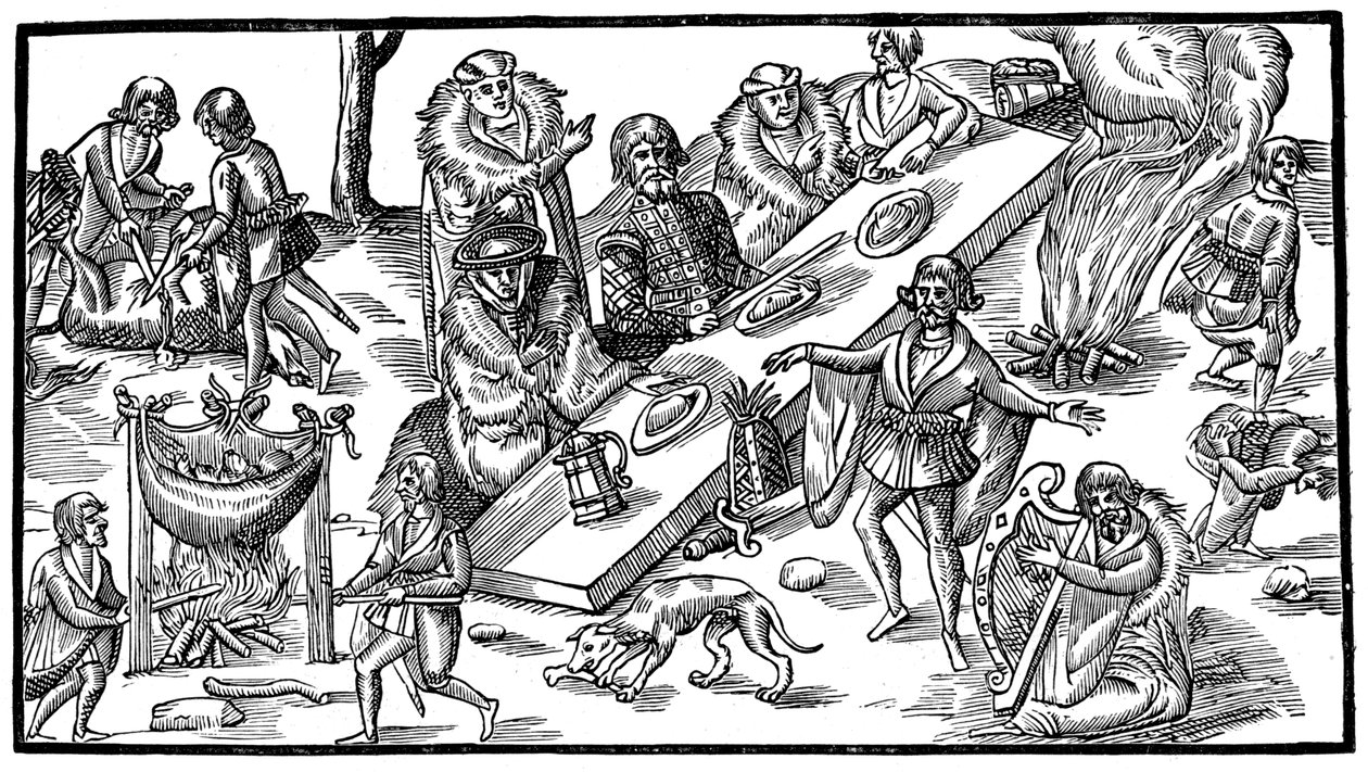 En irsk bankett, 1581, 1893 av Unbekannt