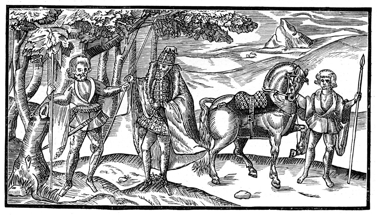 En irsk høvding og hans ledsagere, 1581, 1893 av Unbekannt