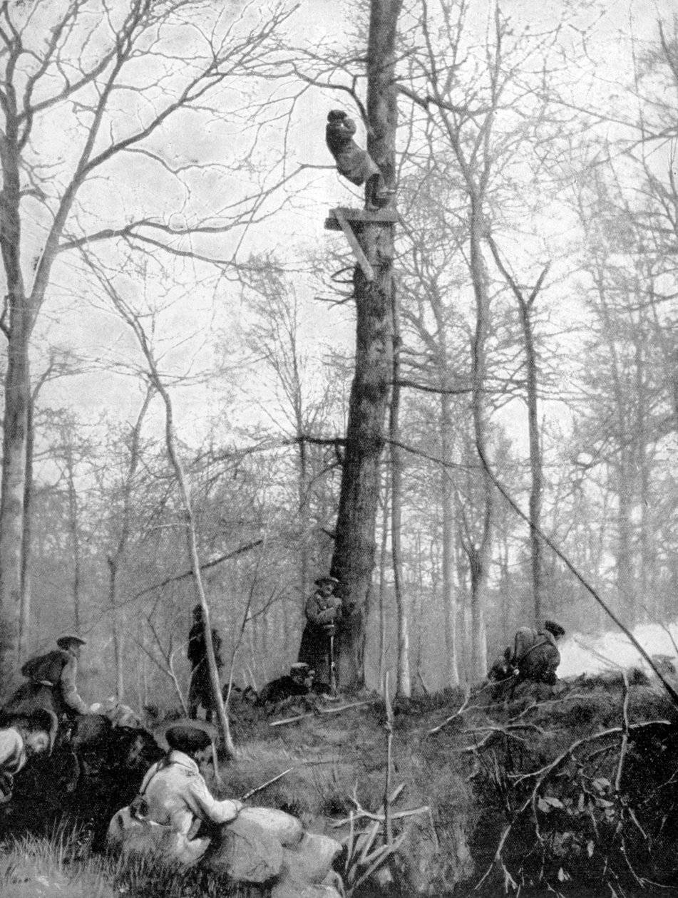 Et observasjonspunkt, 1915 av Unbekannt