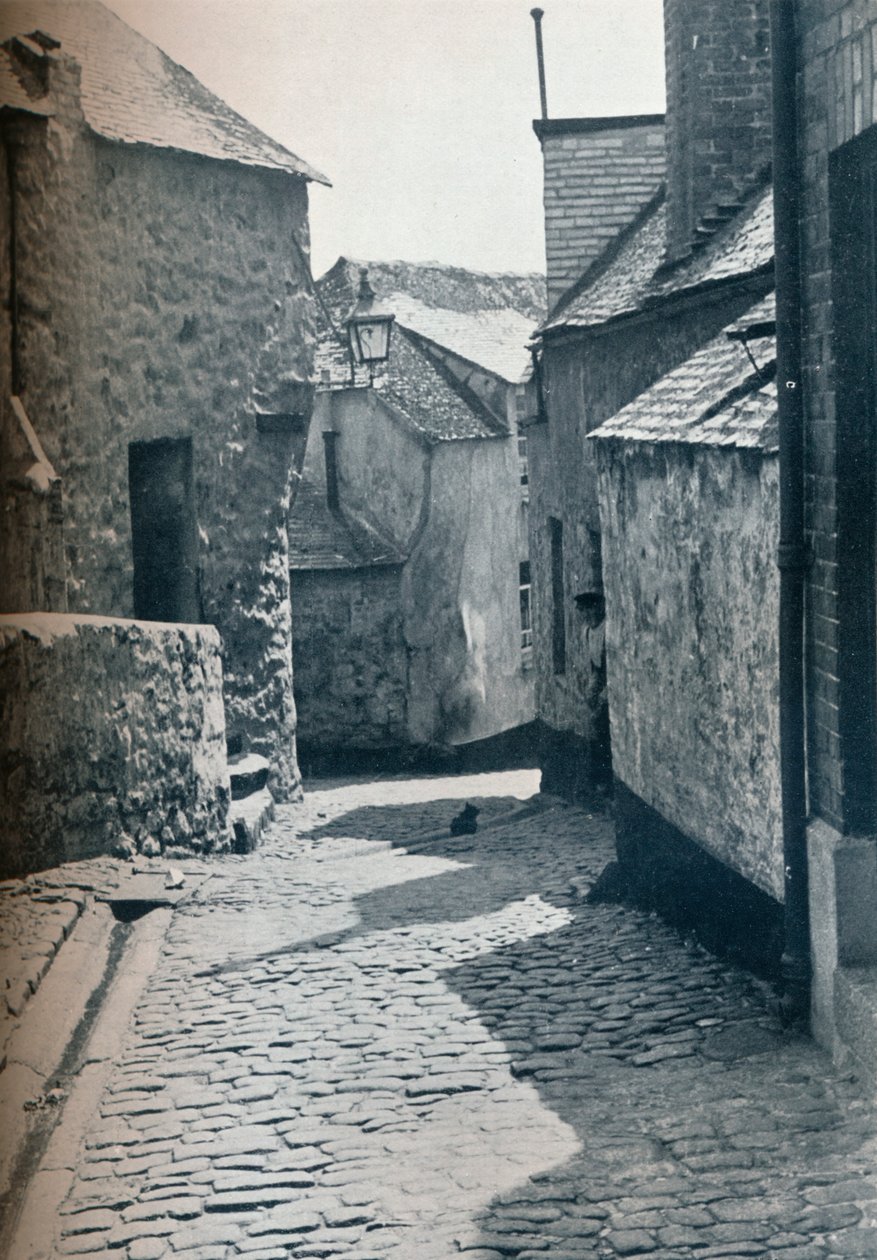 En gammel del av St Ives, Cornwall, planlagt som et slumrydningsområde, 1935 av Unbekannt