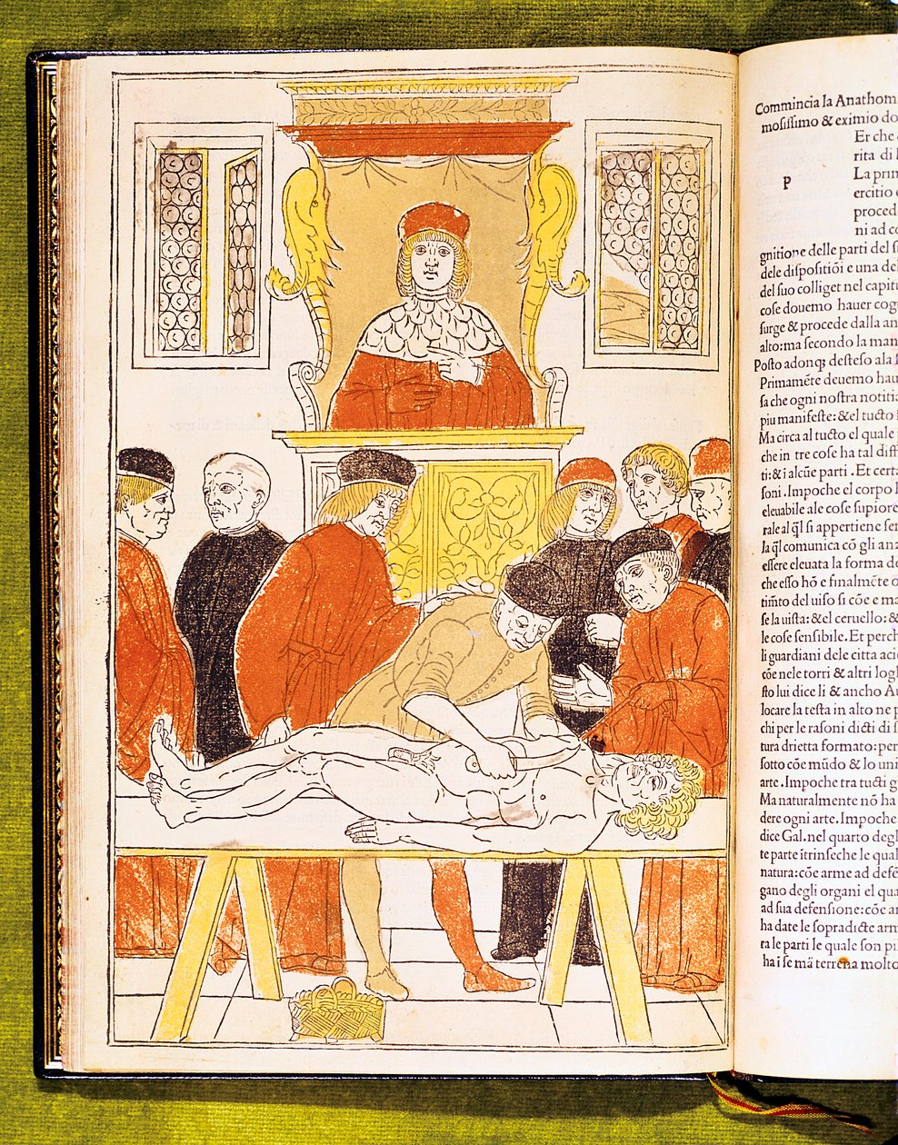 Anatomiforelesning i Padua, Italia, 1483 av Unbekannt