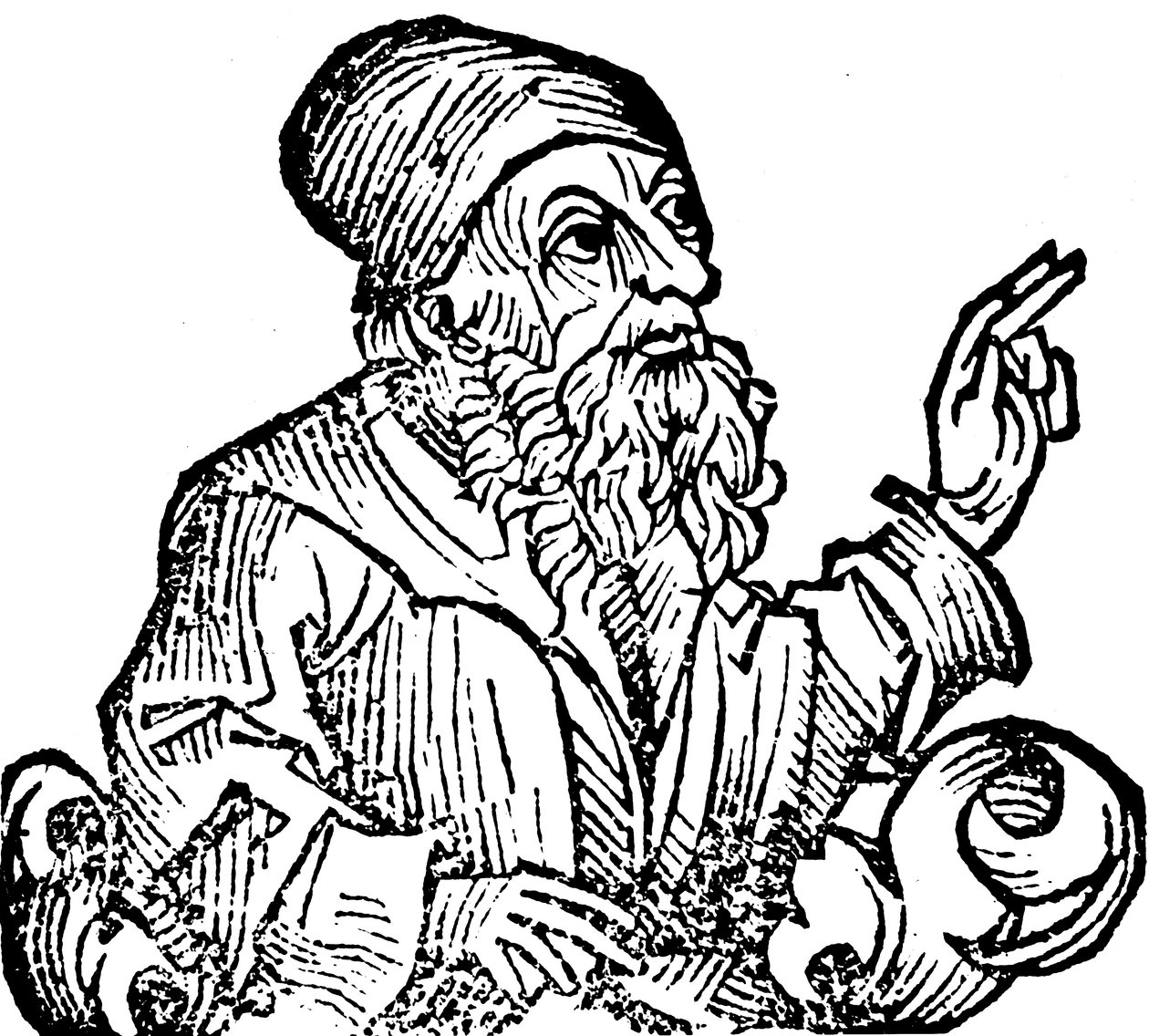 Anaxagoras c500-428 f.Kr., antikkens gresk filosof, 1493 av Unbekannt