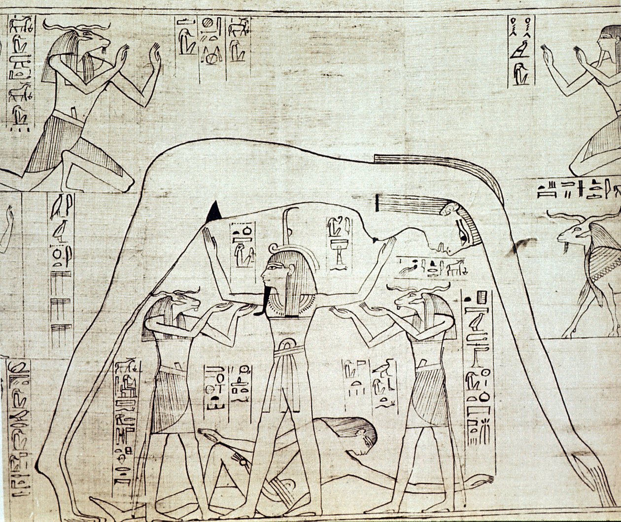 Det gamle egyptiske kosmos, ca 1025 f.Kr av Unbekannt
