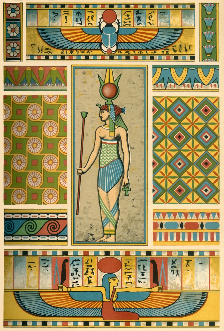 Gammel egyptisk dekorasjon, 1898. av Unbekannt