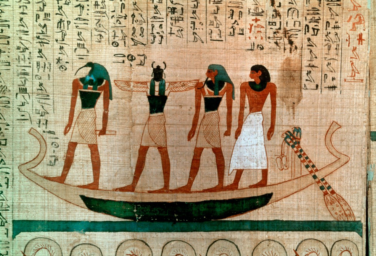 Gammel egyptisk papyrus, 11-10 århundre f.Kr av Unbekannt