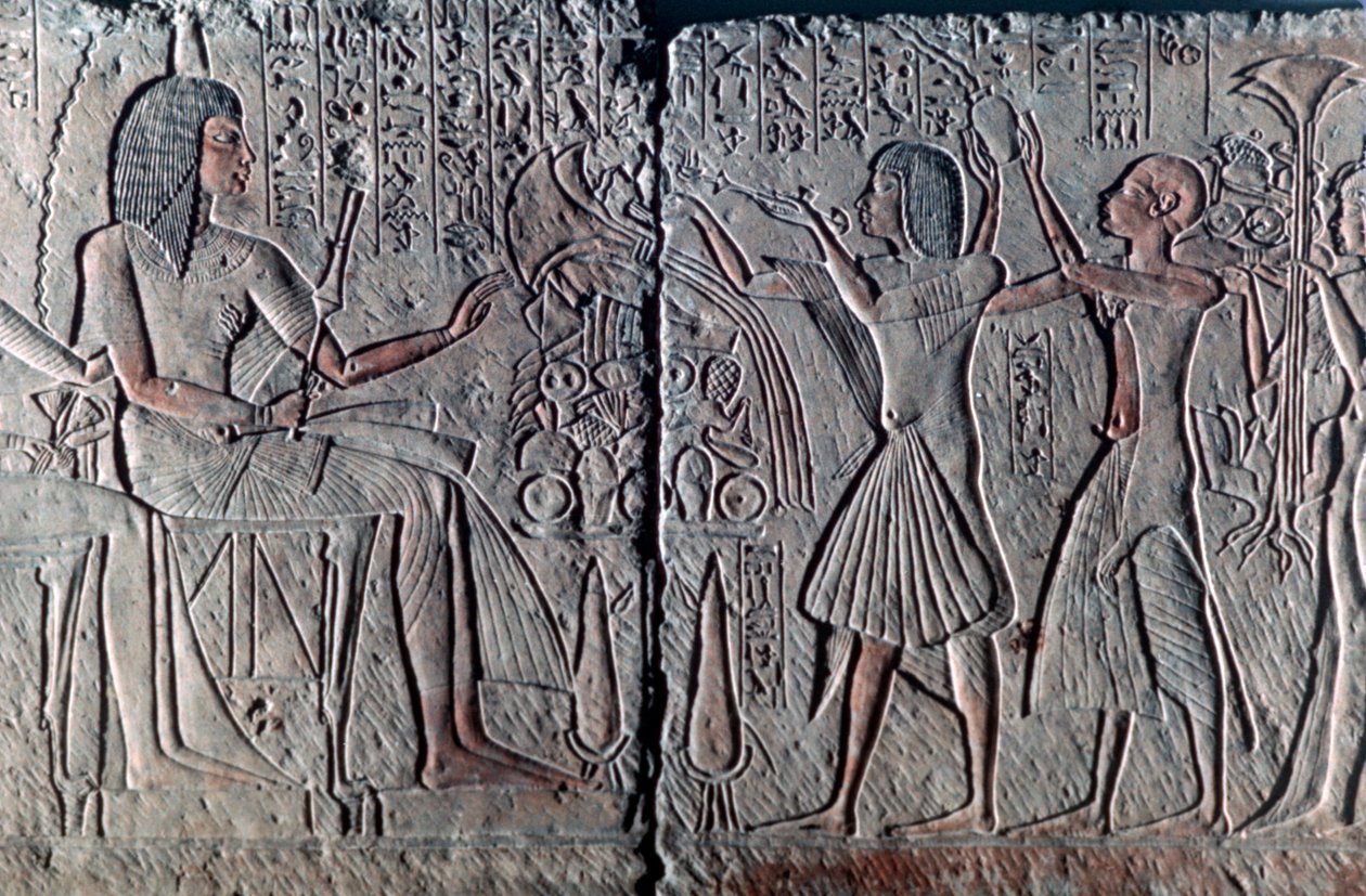 Gammelt egyptisk relieff, ca 1300 f.Kr av Unbekannt