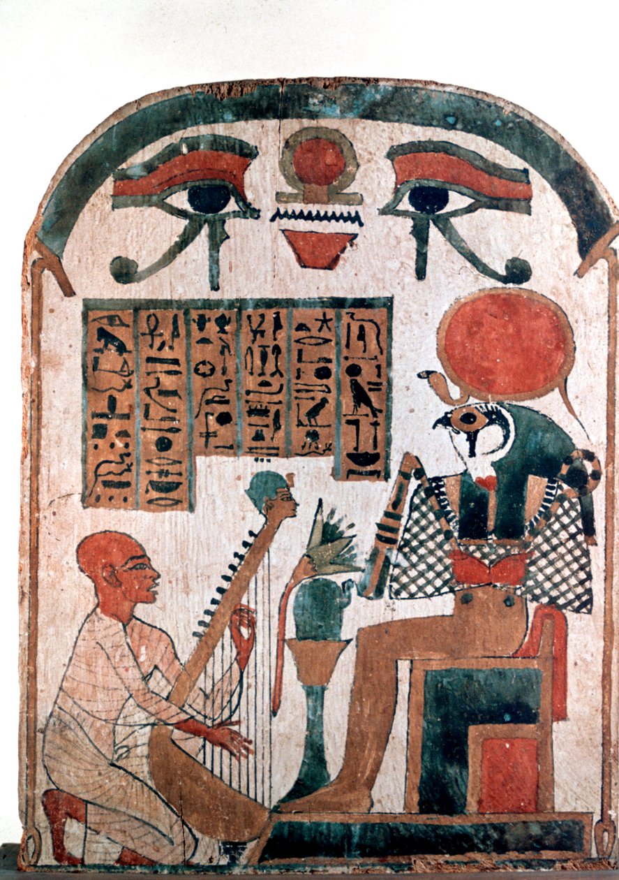 Gammel egyptisk stele, 11.-10. århundre f.Kr av Unbekannt