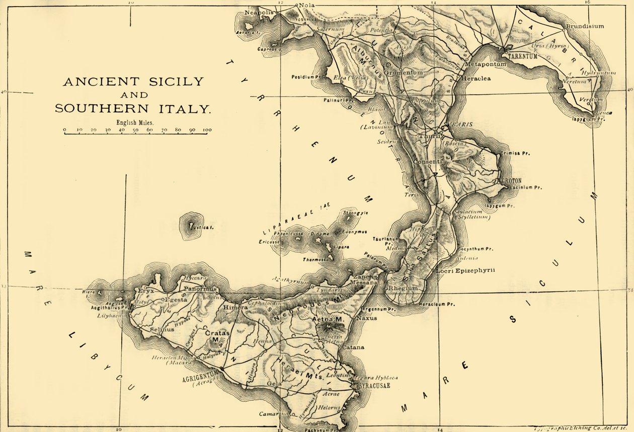 Antikkens Sicilia og Sør-Italia, 1890. av Unbekannt