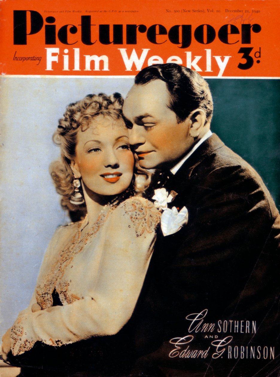 Ann Sothern 1909-2001 og Edward G. Robinson 1893-1964, skuespillere, 1940 av Unbekannt