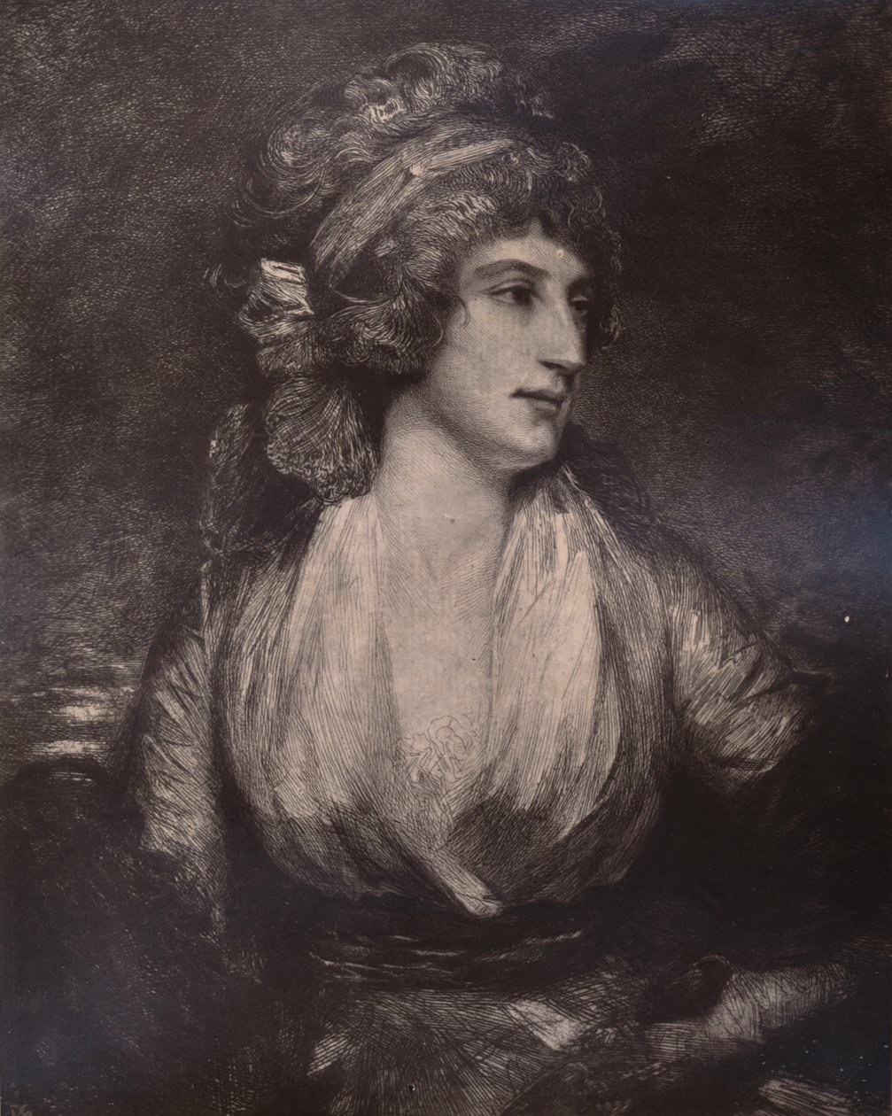 Anna Seward , engelsk forfatter og poet, sent på 1700- eller begynnelsen av 1800-tallet 1894 av Unbekannt