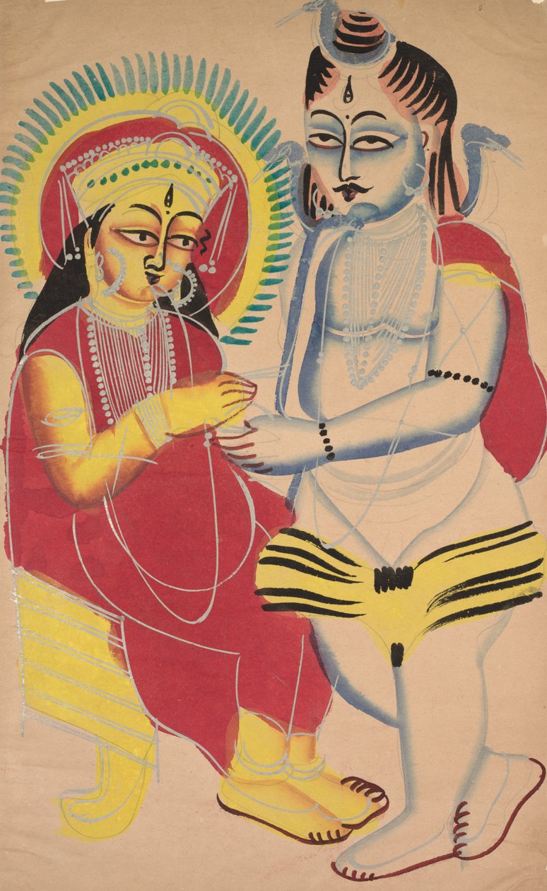 Annapurna og Shiva, av Unbekannt