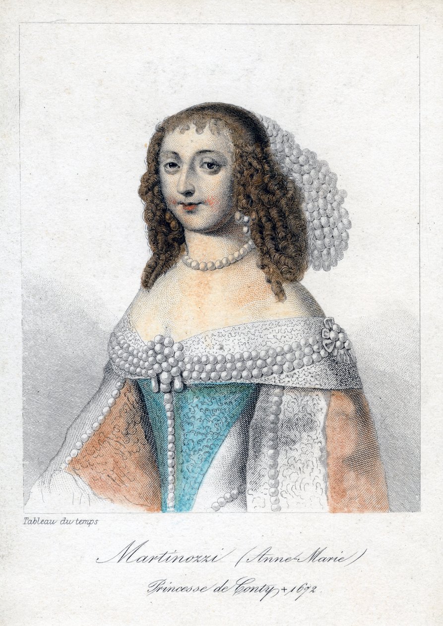 Anne Marie Martinozzi, italiensk-født fransk aristokrat fra 1600-tallet av Unbekannt