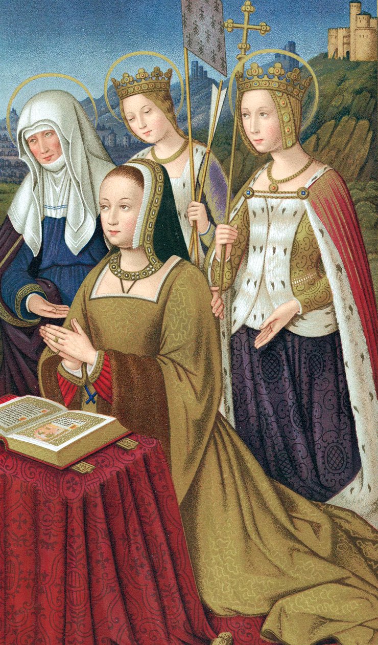 Anne av Bretagne 1476-1514, hertuginne av Bretagne og dronning av Frankrike av Unbekannt