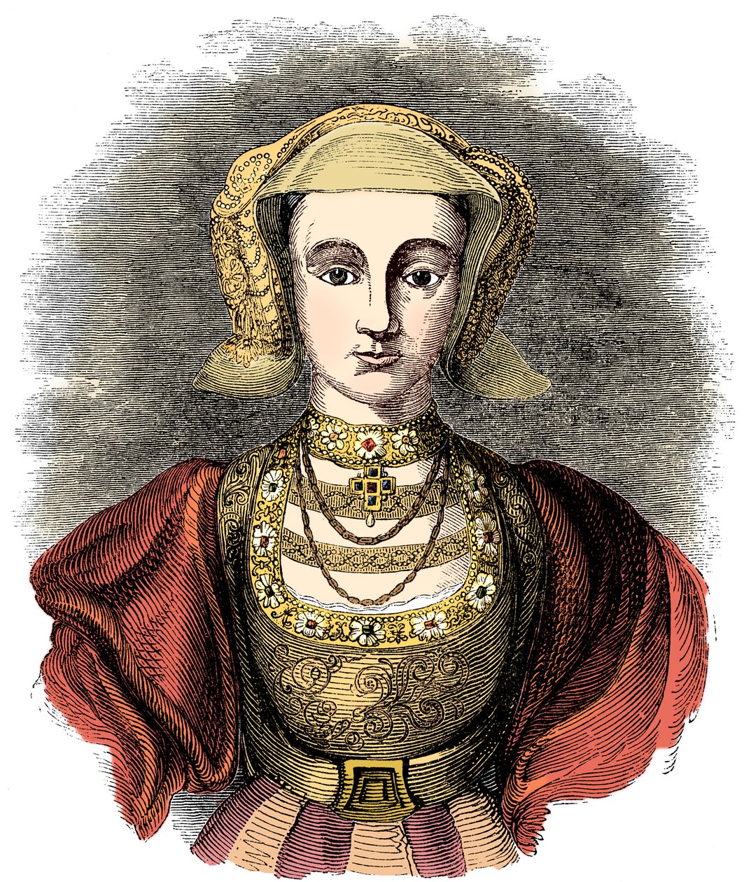 Anne av Cleves 1515-1557, fjerde kone til Henry VIII av England, 1800-tallet av Unbekannt