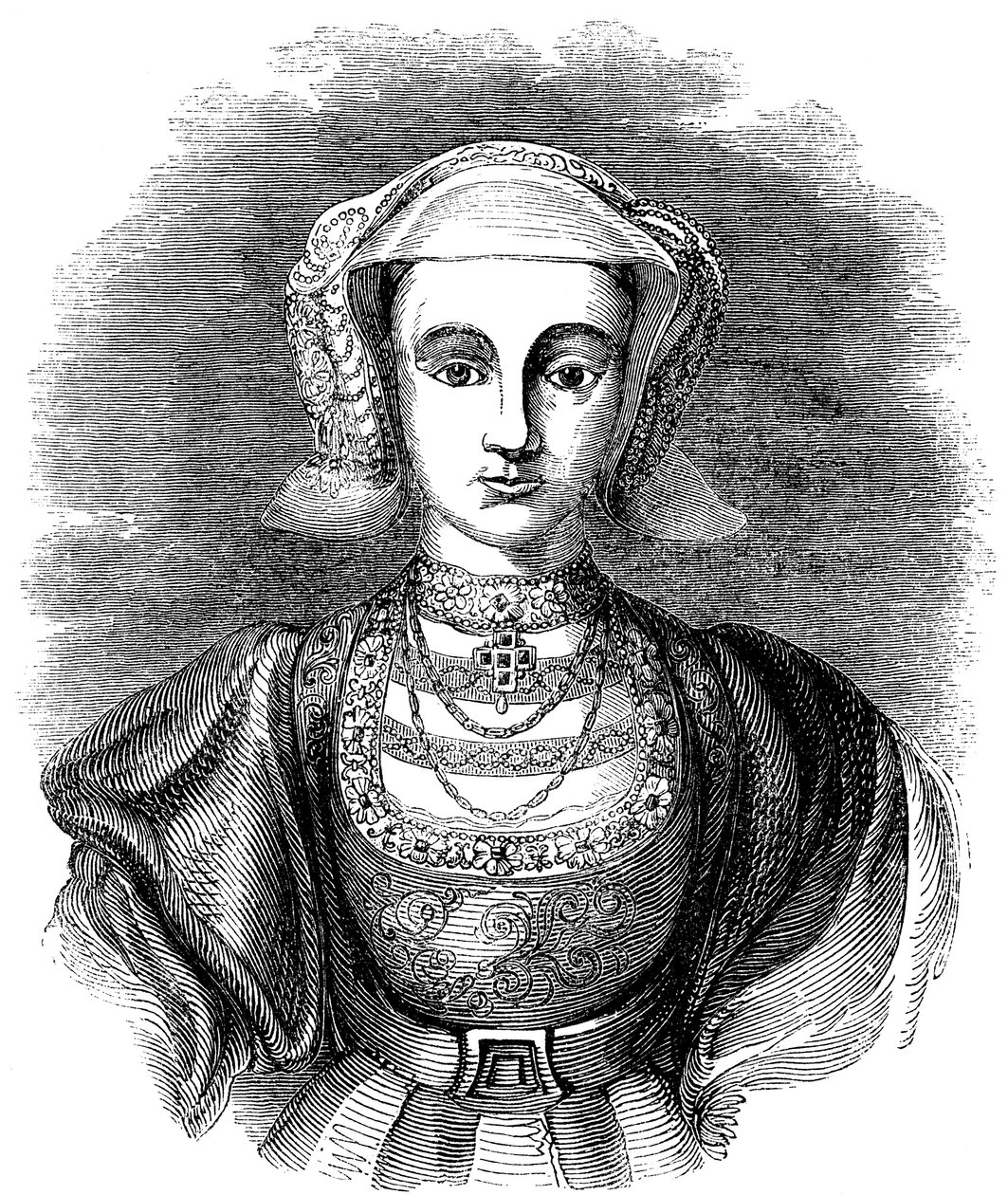 Anne av Cleves 1515-1557, fjerde kone til Henry VIII av England, 1800-tallet av Unbekannt
