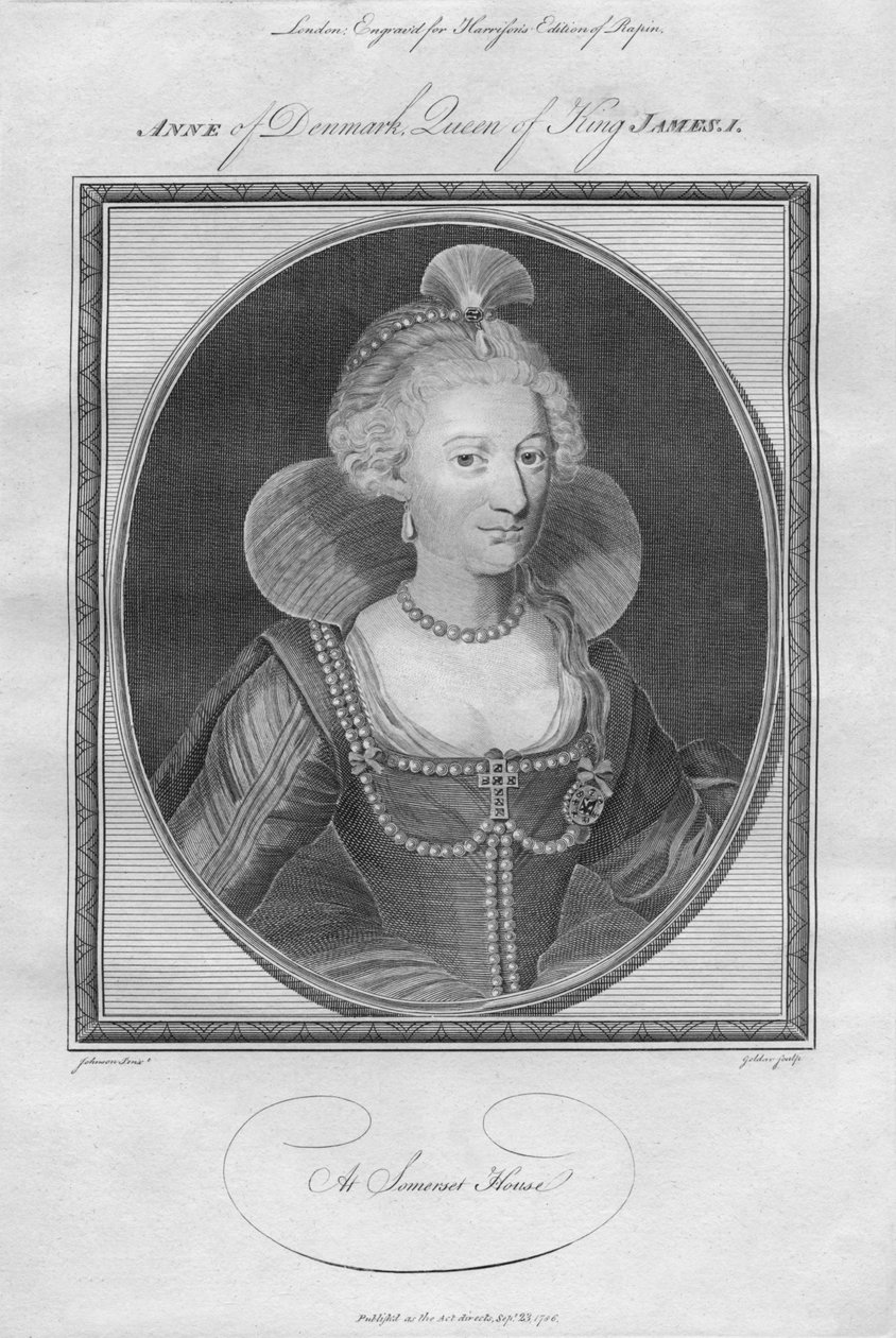 Anne av Danmark, dronning av kong James I, 1786. av Unbekannt