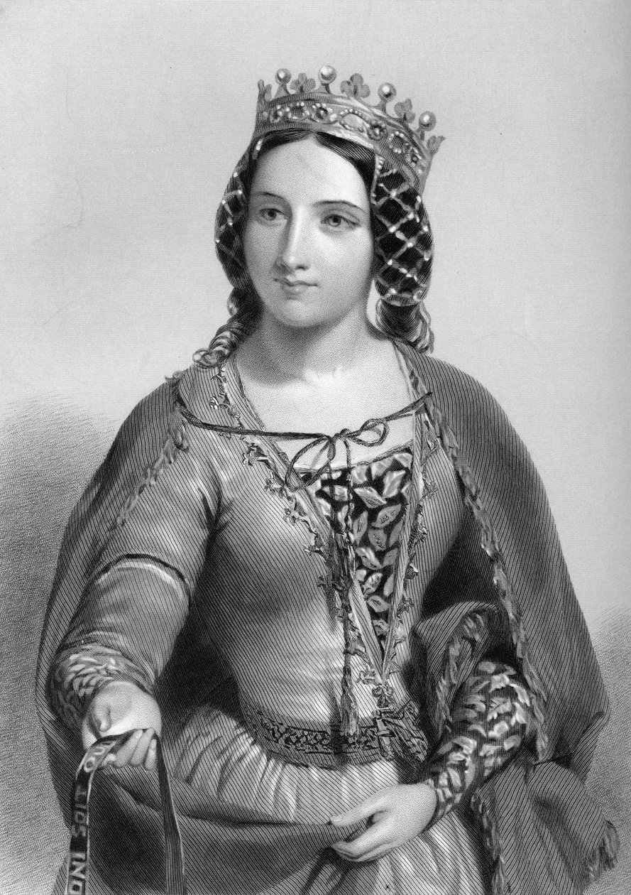 Anne av Warwick 1456-1485, dronningkonsort av kong Richard III, 1851 av Unbekannt