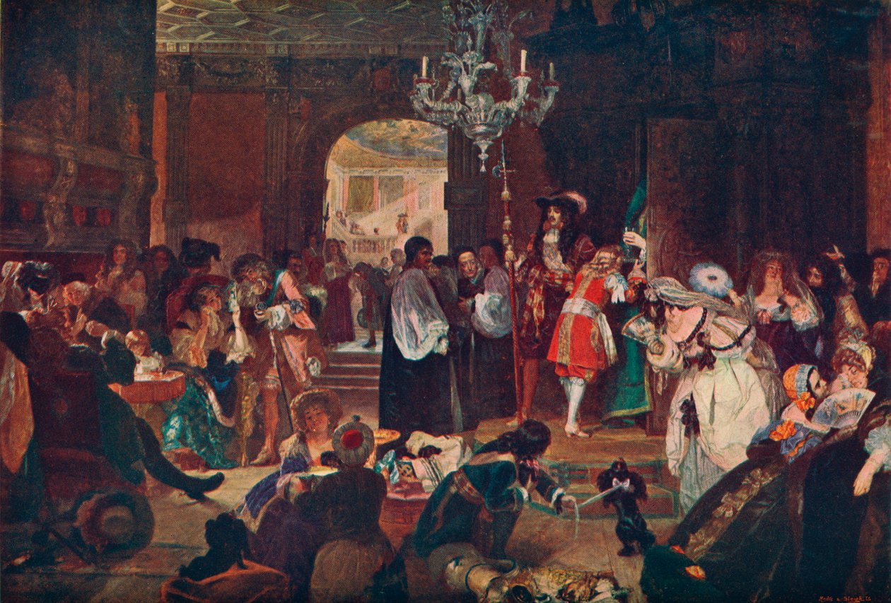 Forkammer i Whitehall under de døende øyeblikkene til Charles II, 1685 1905 av Unbekannt
