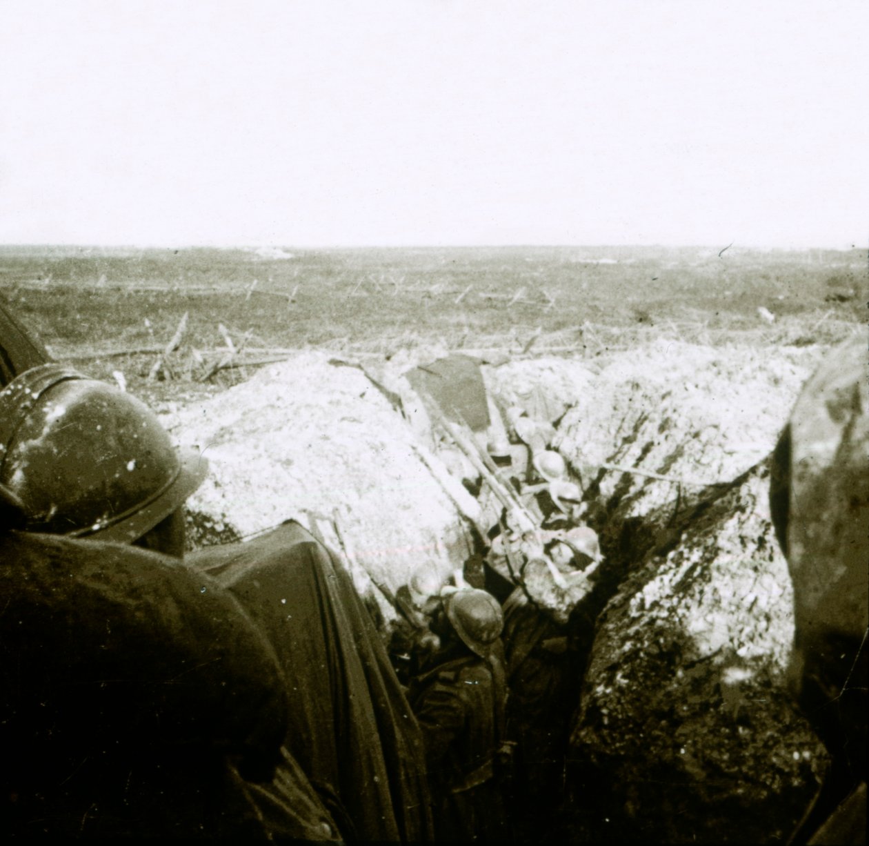 Luftvernskyting, frontlinje, c1914-c1918 av Unbekannt