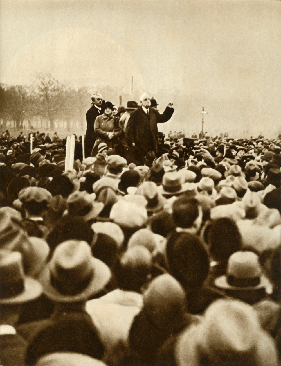 Anti-regjeringsdemonstrasjon, Hyde Park, London, 6. februar 1933, 1935.i av Unbekannt