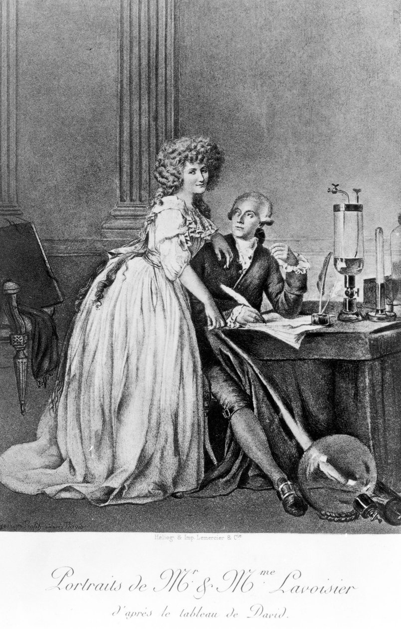 Antoine Lavoisier , fransk kjemiker av Unbekannt