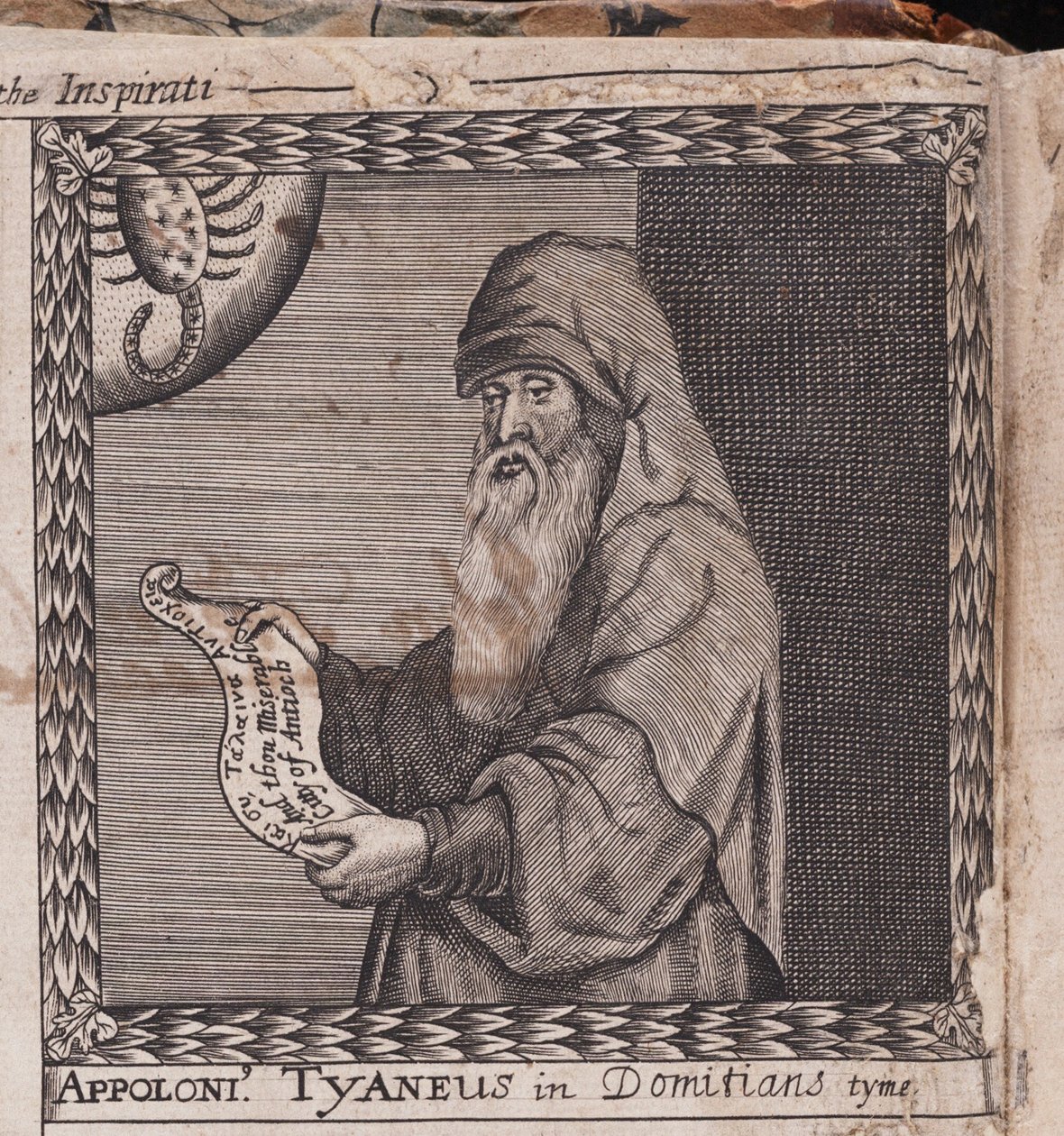 Apollonius av Tyana Fra: The Order of the Inspirati, 1659 av Unbekannt