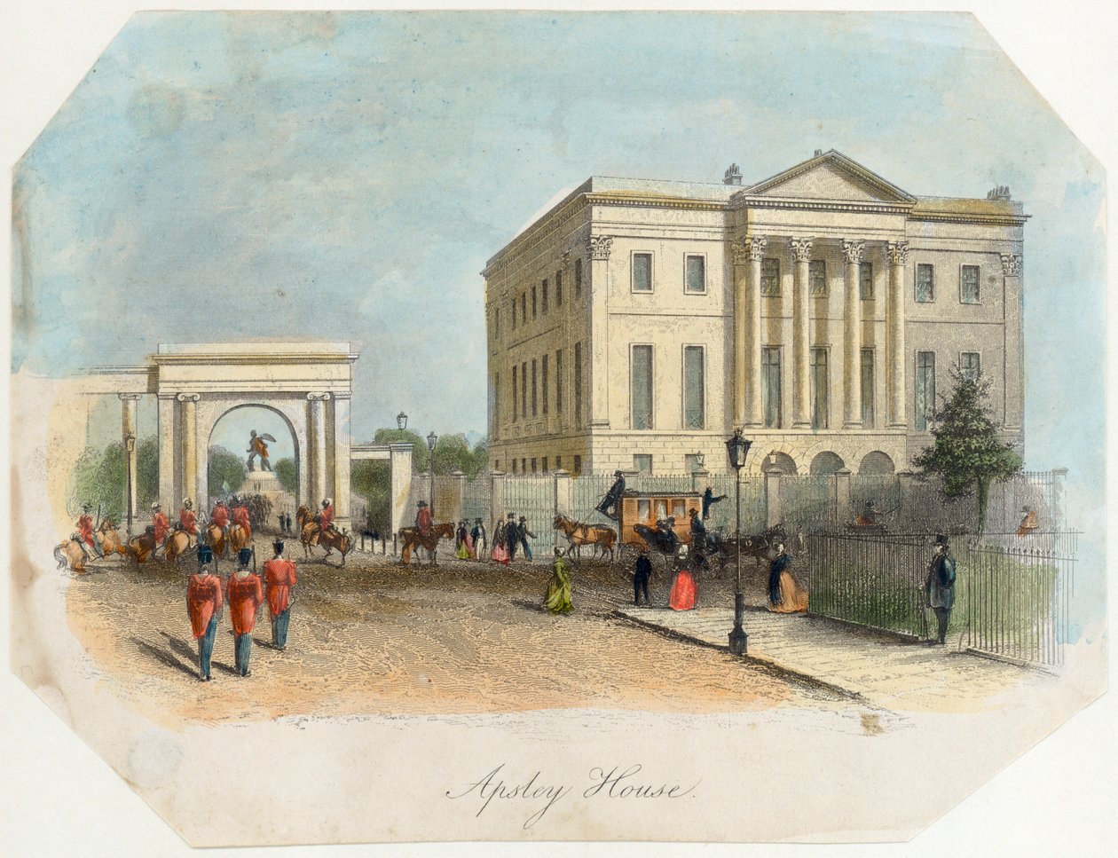 Apsley House, Hyde Park Corner, London, 1850 av Unbekannt