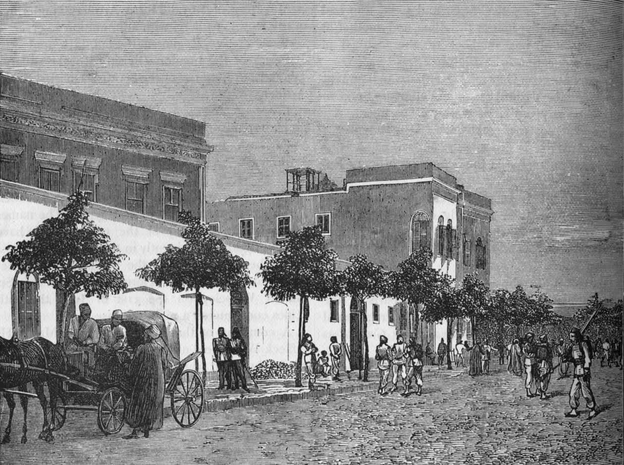 Arabi Pashas-huset, Kairo, c1882-1885. av Unbekannt