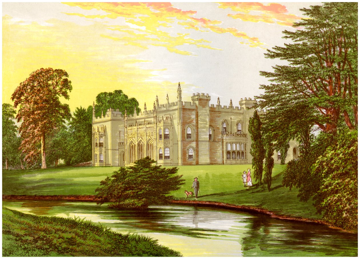 Arbury Hall, Warwickshire, hjemmet til Newdegate-familien, c1880 av Unbekannt