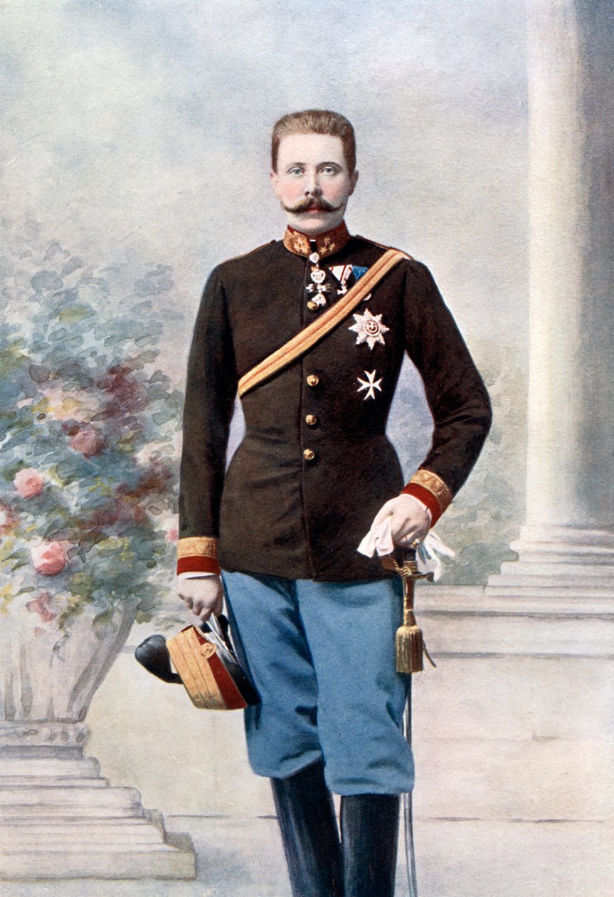 Erkehertug Franz Ferdinand av Østerrike, slutten av 1800-begynnelsen av 1900-tallet av Unbekannt