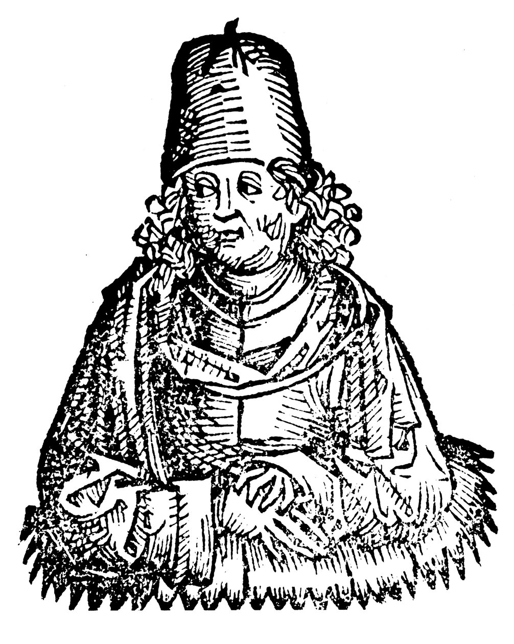 Aristoteles 384-322 f.Kr., antikkens gresk filosof og vitenskapsmann, 1493 av Unbekannt