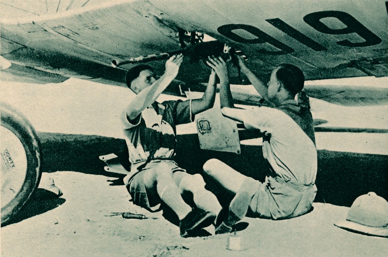 Bevæpningsseksjonen i arbeid, 1940 av Unbekannt