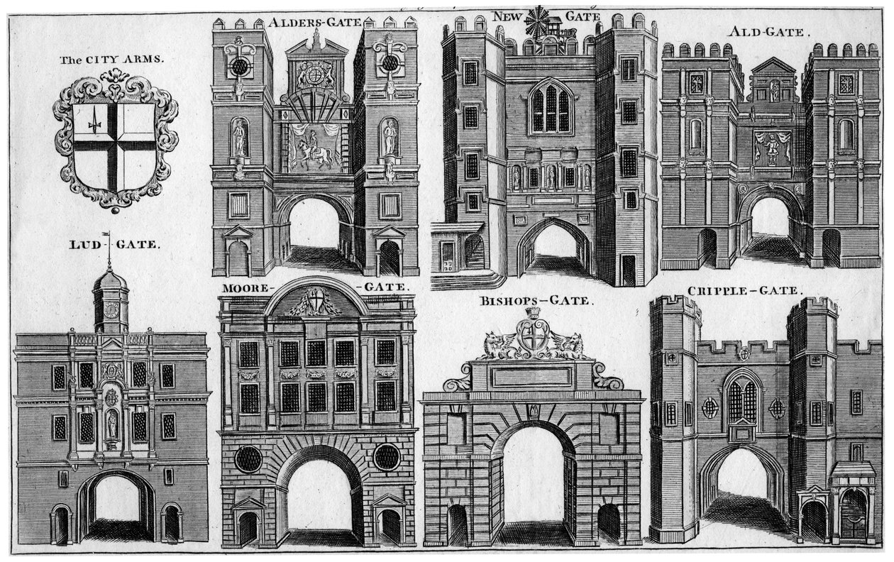 Arms and ports of the City of London, ca 1650 1800-tallet av Unbekannt