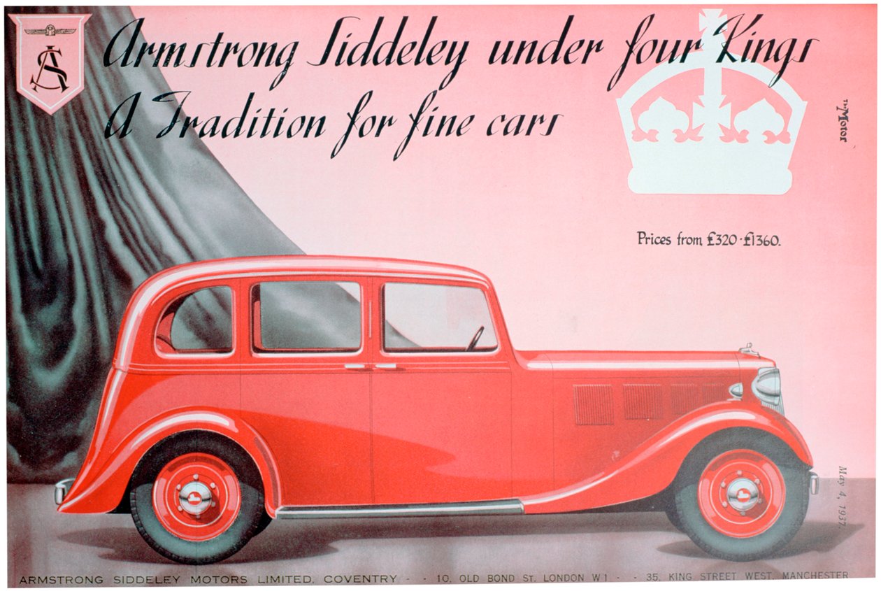 Armstrong Siddeley Motors annonse, 1937 av Unbekannt