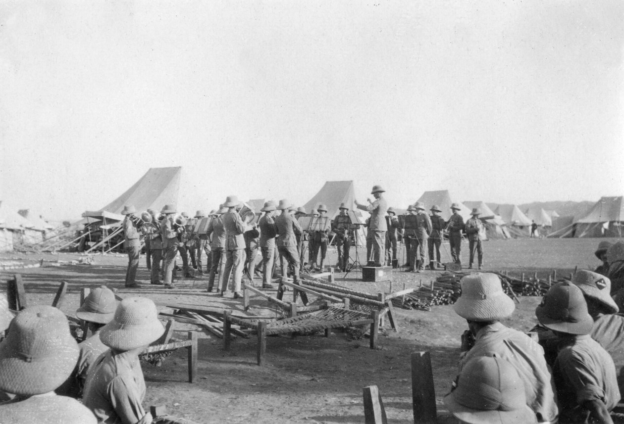Hærens bandøvelse, Howshera, 1917 av Unbekannt