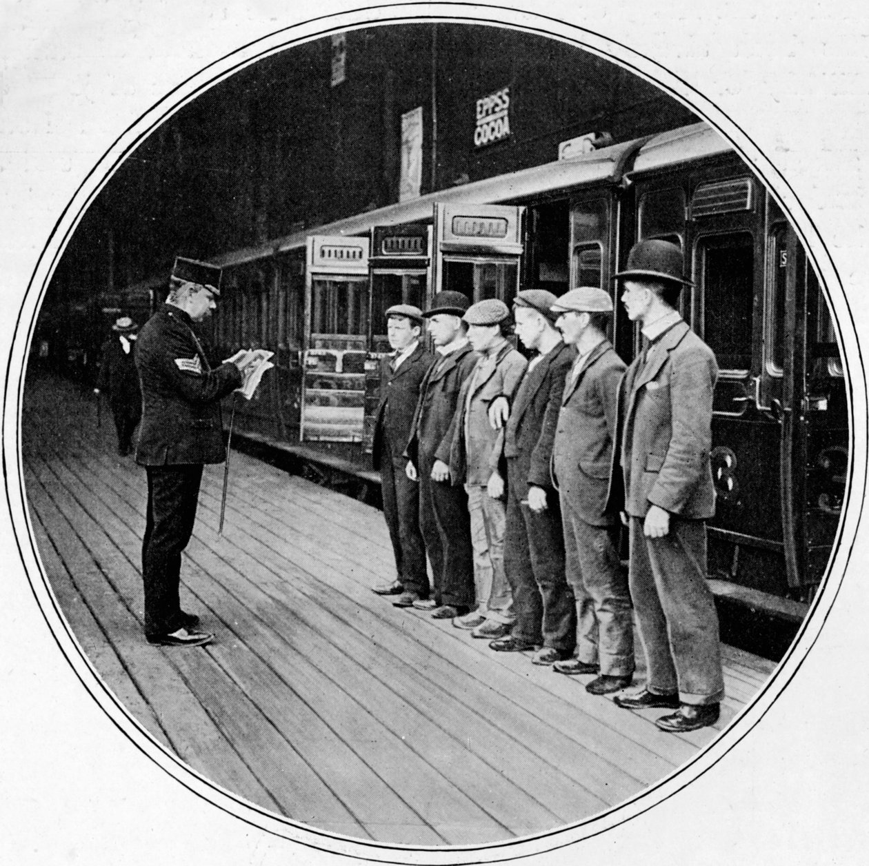 Hæren rekrutterer for å bli med, London, c1900 1901 av Unbekannt