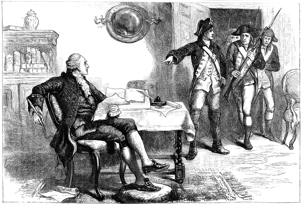 Arrestasjon av William Franklin, New Jersey, 1776 c1880 av Unbekannt