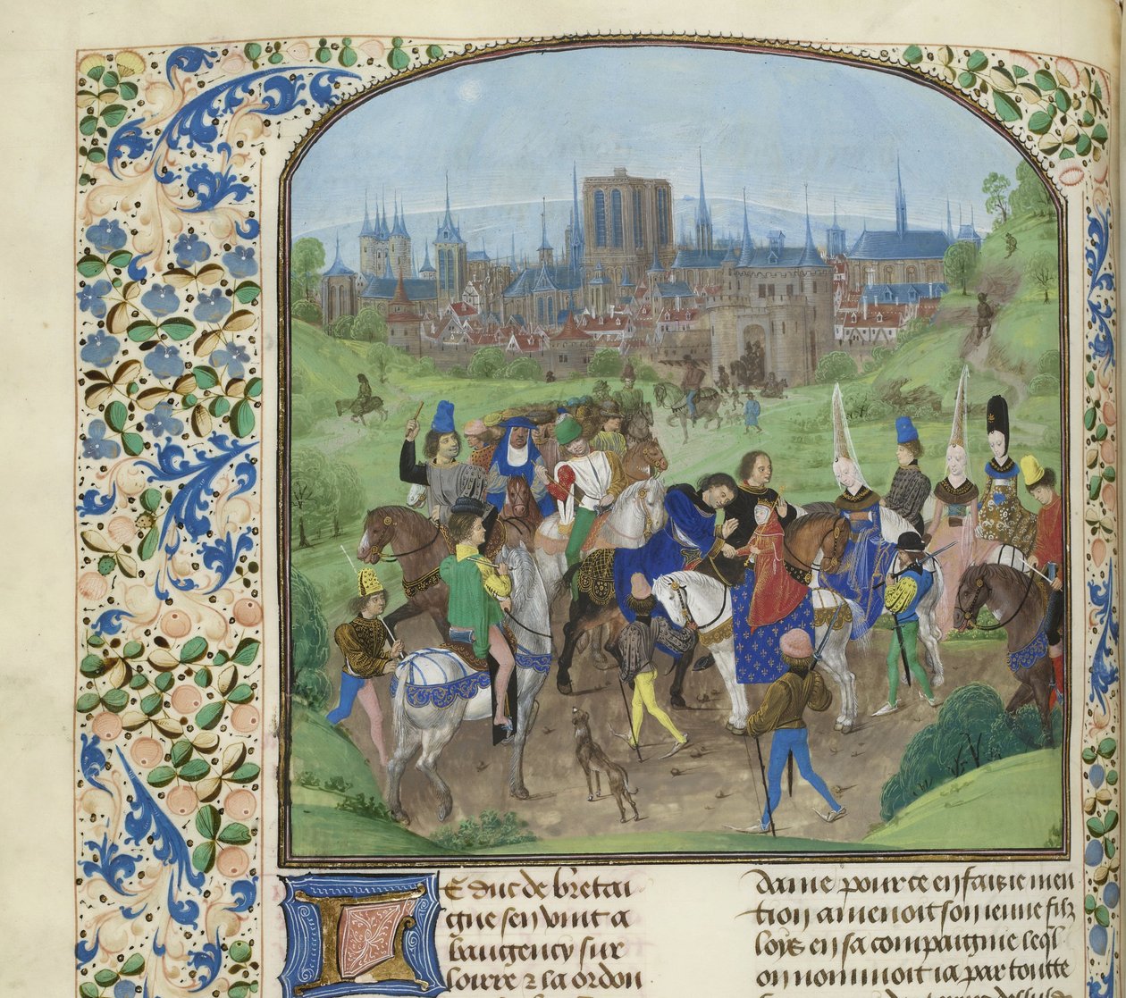 Ankomst av hertug Ludvig II av Anjou i Paris, ca 1470-1475. av Unbekannt