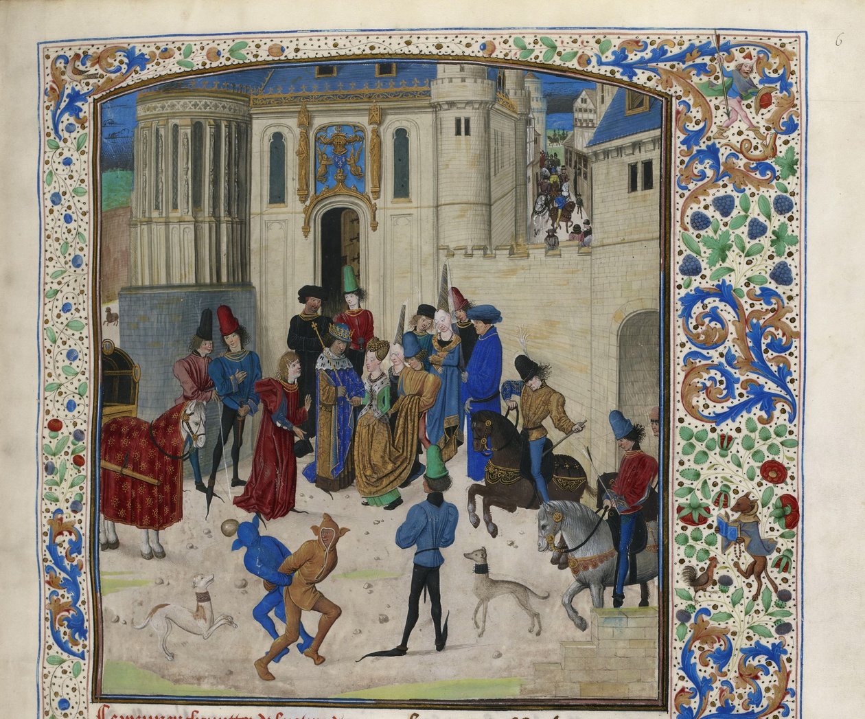 Ankomst av Isabeau de Bavaria i Paris, ca 1470-1475. av Unbekannt