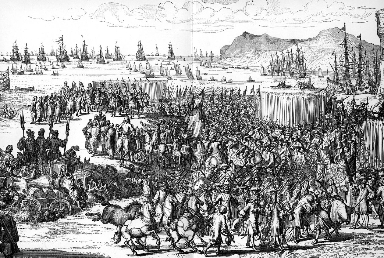 Ankomst av William av Orange til England, 5. november 1688, 1903 av Unbekannt