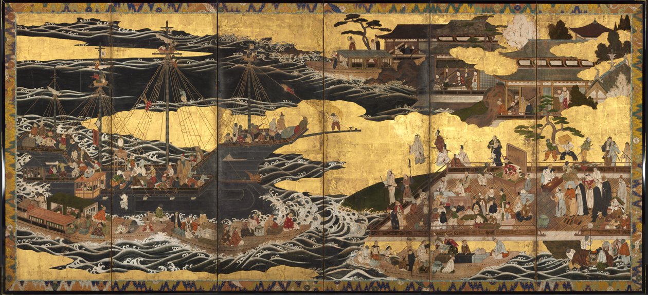 Ankomsten til de sørlige barbarene, ca. 1600. av Unbekannt