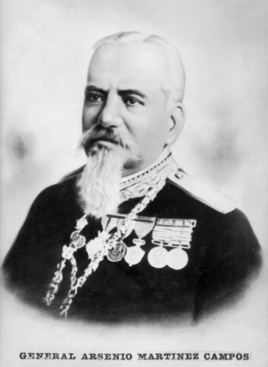 Arsenio Martinez Campos, født 1821, c1910 av Unbekannt